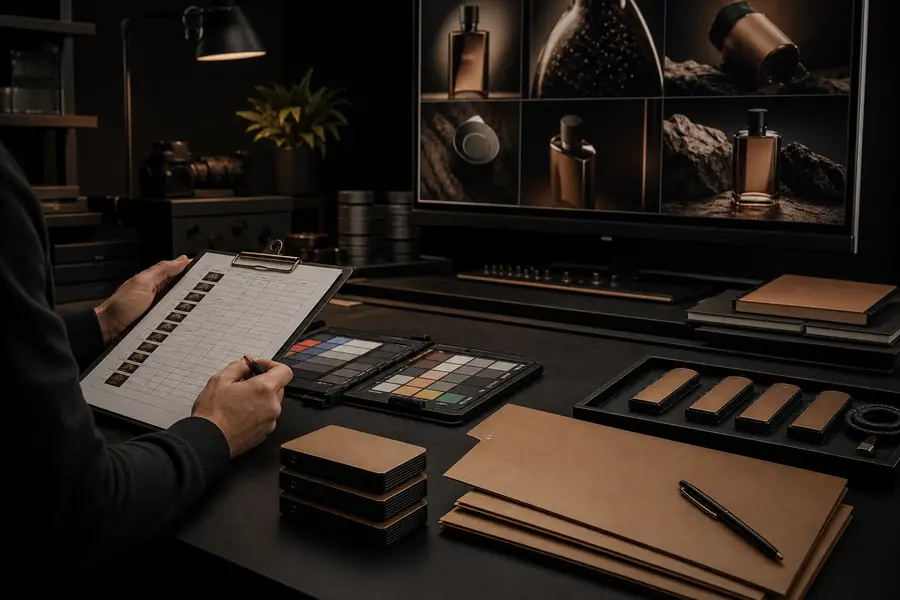 Espacio de trabajo creativo que representa un flujo de trabajo moderno de video con IA