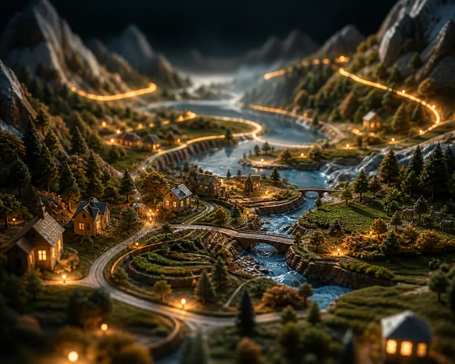 Example of a cinematic interactive learning scene